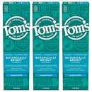 Tom's of Maine Natural Fluoride-Free SLS-Free Botanically Bright Toothpaste, Peppermint, 4.7 oz. 3-Pack (Packaging May Vary) Tom's of Maine