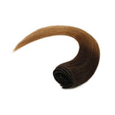 22"/22 inch 160g Double Weft Clip in Remy Human Hair Extensions Grade 7A Quality Full Head Thick Thickened Long Straight 8pcs 18clips Highlighted,Dark Brown to Light Brown MY-LADY