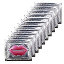 Adofect 30 Pieces Crystal Collagen Lip Masks, Collagen Lip Patches Great for Moisturizing Lip, Remove Dead Skin, Chapped Lips, Hydrated and Plump Your Lips, Watermelon Red Adofect