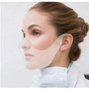 Transparent_Face_Mask, Clear Combine Plastic Reusable Clear Face Bandanas, Upgraded Breathable, Visible Expression, for Adults (No Fogging 1 pcs) shuang qing