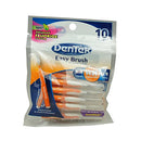 DenTek Easy Brush Advanced Clean Interdental Cleaners, Standard, 10 Count DenTek