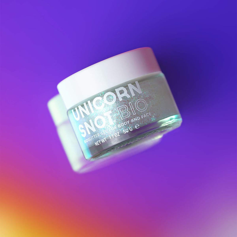 Unicorn Snot Biodegradable Holographic Body Glitter Gel for Body, Face, Hair - Vegan & Cruelty Free - 1.7 oz (Bio Silver) UNICORN SNOT
