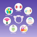 I DEW CARE Let's Get Sheet Faced Face Sheet Mask Pack (14 Sheets) + White Cat Spa and Makeup Headband Bundle I DEW CARE