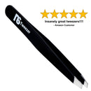 New Style Tweezers For Women And Men – Precision Professional Stainless Steel Slant Eyebrow Tweezer -- Hair Remover For Eyebrows, Facial Hairs, Chin, Brow Shaping New Style