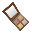 Highlighter Palette Highlighter Makeup Iluminador - Glow Bronzer Powder Makeup Highlighter Kit With Mirror - 4 Highly Pigmented Face Highlighter Shimmer Colors - Vegan, Cruelty Free & Hypoallergenic Lamora