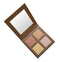 Highlighter Palette Highlighter Makeup Iluminador - Glow Bronzer Powder Makeup Highlighter Kit With Mirror - 4 Highly Pigmented Face Highlighter Shimmer Colors - Vegan, Cruelty Free & Hypoallergenic Lamora