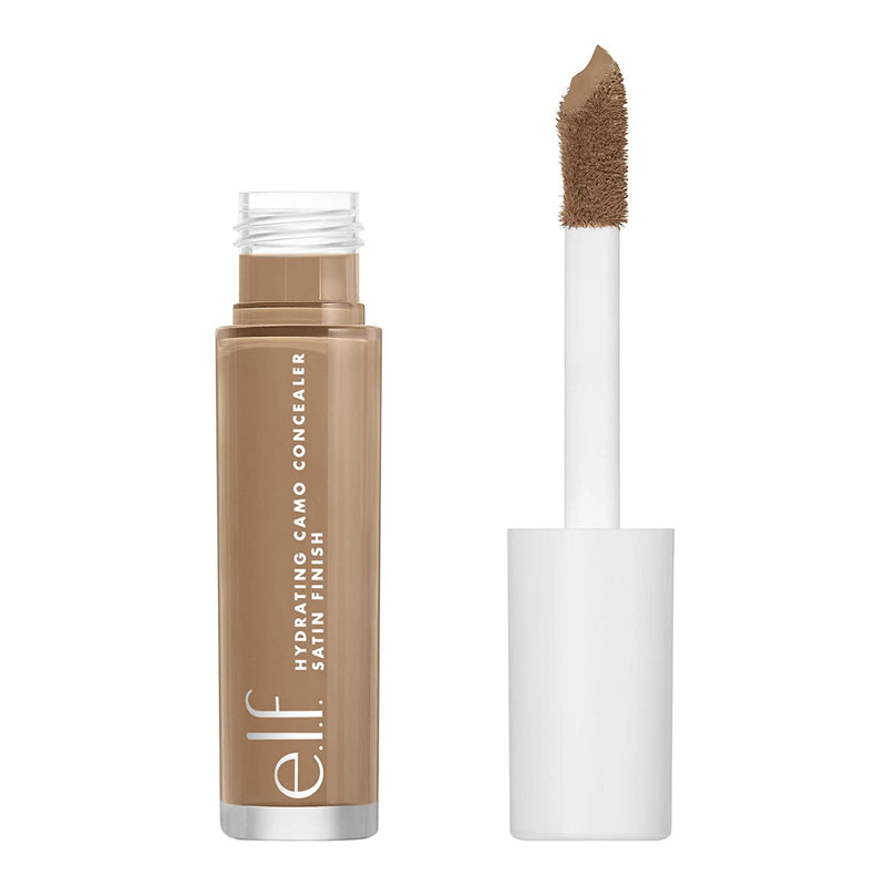 e.l.f, Hydrating Camo Concealer, Lightweight, Full Coverage, Long Lasting, Conceals, Corrects, Covers, Hydrates, Highlights, Tan Walnut, Satin Finish, 25 Shades, All-Day Wear, 0.20 Fl Oz e.l.f. Store