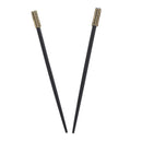 Set of 2 Hair Sticks Chopsticks with Colored Studded Tops - Black Motique Accessories