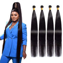 Maxine Brazilian Hair 4 Bundles 10A Virgin Unprocessed Long Straight Human Hair 34 34 34 34 inches Straight Hair Weave Maxine Store