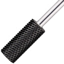 USA PANA Professional 3/32" Shank Size - Flat Top Small Barrel Carbide Bit - 5X Coarse Grit to Extra Fine Grit - Gold, Silver, DLC Black - Nail Drill Bit for Dremel Machine (Medium, DLC Black) PANA