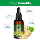 Ginger Germinal Oil, Ginger Hair Growth Serum, Ginger Essential Oil Stop Hair Loss Hair, Thinning Treatment Hair Growth Oil for Women & Men 30ML(3Pack) Lericttor