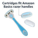 Amazon Brand - Solimo 5-Blade Razor for Women, Handle, 2 Cartridges & Shower Hanger (Cartridges fit Solimo Razor Handles only) Solimo