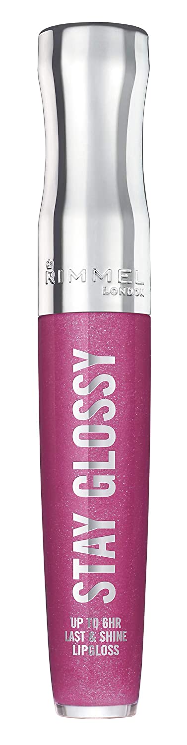 Rimmel Stay Glossy 6HR Lip Gloss, Grapevine Groove, 0.18 Fl Oz (Pack of 1) Rimmel Store