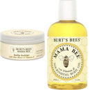 Burt's Bees Mama Bee Belly Butter, Fragrance Free Lotion, 6.5 Ounce Tub + 100% Natural Mama Bee Nourishing Body Oil, 4 Fl Oz Burt's Bees