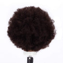 HAIREALM Afro Mannequin Head, 100% African American Real Human Hair, Practice Braiding Styling Doll Head, Manican Cosmetology Head with stand BZT01 HAIREALM Store