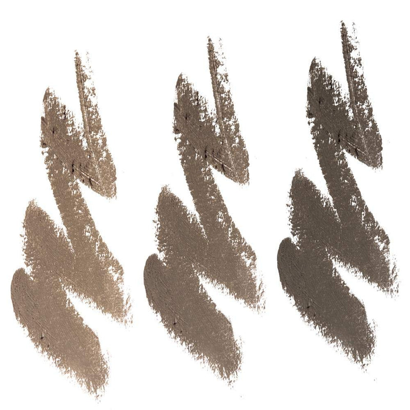 BaeBlu Cruelty Free Retractable Eyebrow Crayon, Vegan Non-Toxic Long Wear Brow Definer With Brush, Deep Taupe Pen BaeBlu