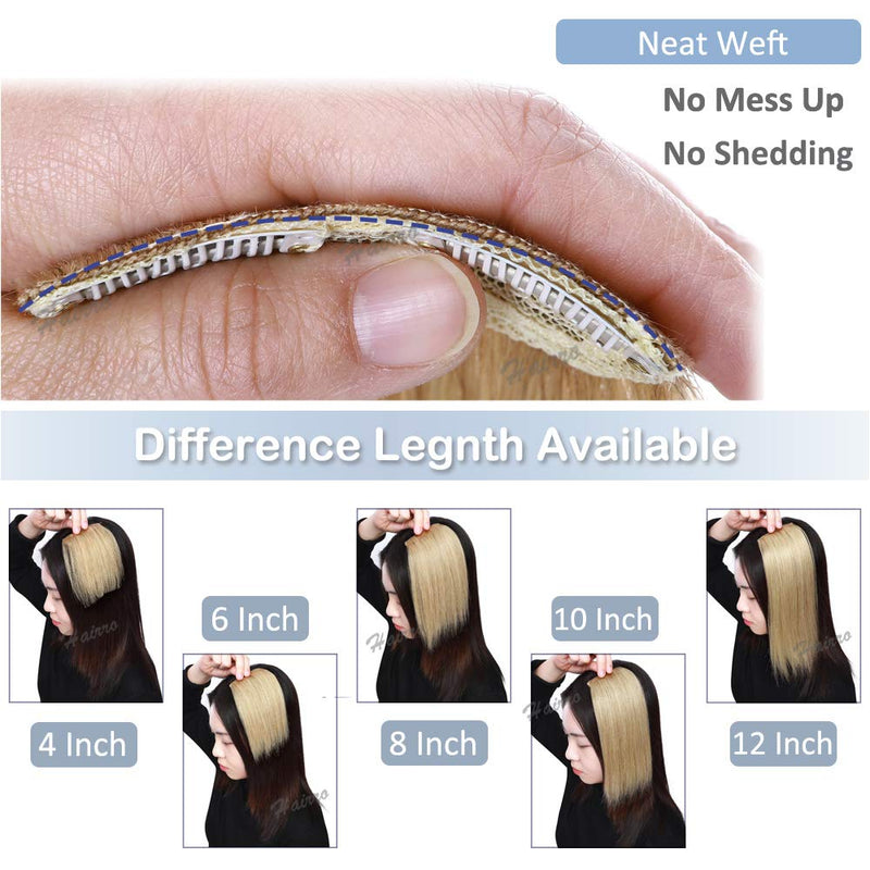 Human Hair Clip in Mini Hair Extensions for Men and Women 8 Inch