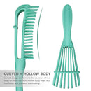 Detangling Brush for Black Natural Hair - Detangler Brush for Curly Hair, Afro Textured 3a to 4c Kinky Wavy for Wet/Dry/Long Thick Curly Hair (Green) Sabado