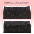 Sassina Halo Hair Extensions Human Hair, Invisible Miracle Wire, One Piece Fish Line Hair Extensions