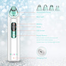 Blackhead Remover Pore Vacuum - Hotsch Blackhead Removal Tool, Pore Cleaner Electric Acne Extractor Kit, LED Display USB Rechargeable with Upgraded Blue Light 4 Replaceable Suction Probes Hotsch