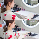 SmellRose Hair Iron Mat & Pouch, Professional Heat Resistant Mat for Flat Iron and Curling Iron, Portable Travel Silicone Hair Straightener Mat and Cover for Hair Styling Tools Ryke Kukkri