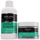 Karlash Professional Polymer Kit Acrylic Powder Natural Pink 2 oz and Acrylic Liquid Monomer 4 oz for Doing Acrylic Nails, MMA free, Ultra Shine and Strong Nails Karlash