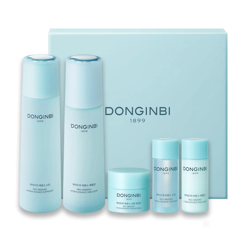 Donginbi Hydra Bounce Skin Care Set - Face Toner, Lotion, and Moisturizer with Red Ginseng and Hyaluronic Acid for Soft, Supple and Hydrated Skin, Korean Face Moisturizer Infinity Warehouse