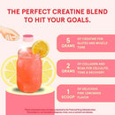 Peach Perfect Creatine for Women – Micronized Creatine Monohydrate Powder with BCAA & Collagen for Glute Strength Support, Boosts Energy, Focus, Strength, and Endurance – Pink Lemonade, 30 Servings Infinity Warehouse