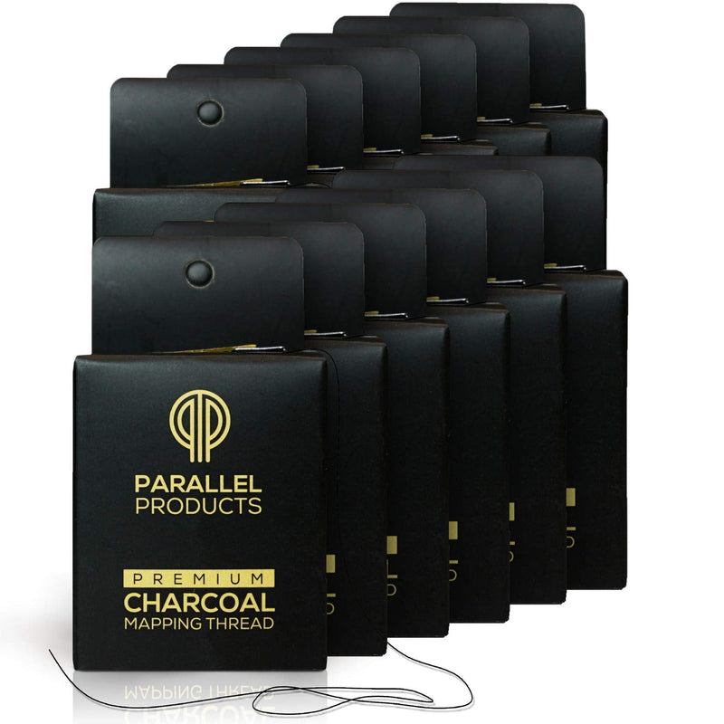 Parallel Products - THE STUDIO PACK – Premium Eyebrow Mapping String for Microblading – Pre-Inked – 1 mm Fine, Bamboo Charcoal Thread – Twelve Pack – 15 Meters/48 Feet per Box (12 Pack) Parallel Products