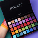 UCANBE Spotlight Eyeshadow Palette + 15 PCS Eye Brushes Makeup Set, Professional 40 Color Matte Shimmer Glitter Eye Shadow Pallet Highly Pigmented Waterproof Long Lasting Make up Pallete UCANBE