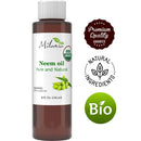 Premium Organic Neem Oil (8 Oz.) Virgin, Cold Pressed, Unrefined 100% Pure Natural Grade A. Excellent Quality. MILANIA
