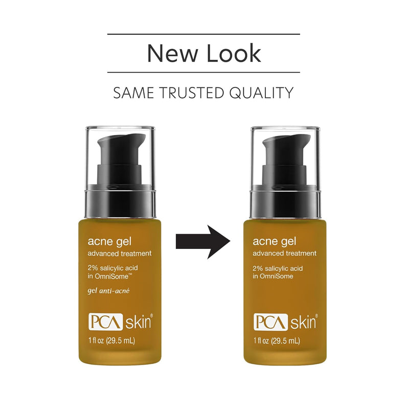PCA SKIN Acne Gel, Acne Spot Treatment, 2% Salicylic Acid Serum, Anti Acne Serum, Evens Skin Tone, 1 fl oz Pump