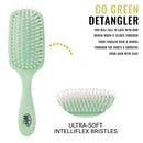 Wet Brush Go Green Tea Tree Oil Infused Detangling Hair Brush - Pain-Free Ultra-Soft Detangler Bristles Glide Through Tangles with Ease - Protects Against Split Ends - 100% Plant-Based Plastic Wet Brush