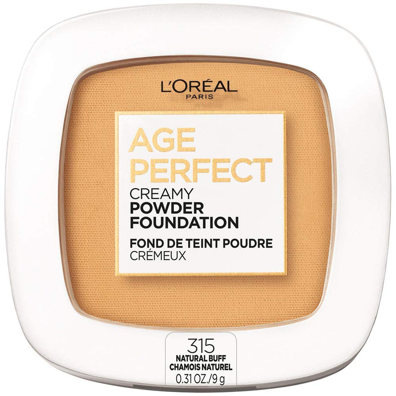 L'Oreal Paris Age Perfect Creamy Powder Foundation Compact, 315 Natural Buff, 0.31 Ounce L'Oreal Paris Store