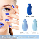 Makartt Nail Extension Gel Nail Builder, Blue Orchid Poly Nail Gel Extensions Trendy Nail Gel Art Design Easy DIY at Home P-92 Makartt