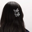 OBTANIM Butterfly Hair Clips, 12 Pcs Cute Metal Butterfly Hair Claw Pins Barrettes Accessories for Girls and Women (Silver) OBTANIM