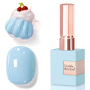 Double Rhythm 0.5 Oz Gel Nail Polish Neutral Natural Same Color Same Bottle Translucent Light Milky Pastel 15ML Manicure French Design Art DIY at Home (Pearl Green-B1146) Infinity Warehouse