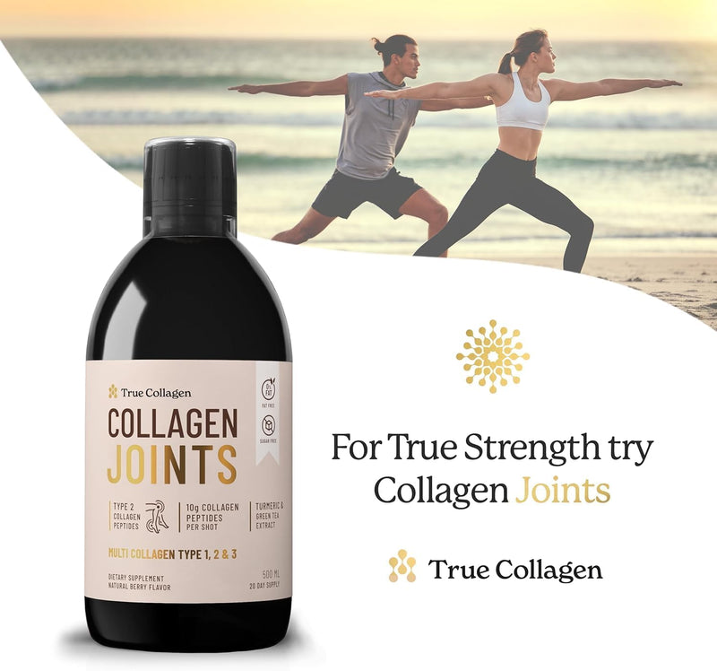 True Collagen Marine | 11,000 mg Hydrolyzed Collagen Liquid Supplement - 500 ml, 20 Day Supply | Hyaluronic Acid, Biotin and Vitamin C to Support Healthy Hair, Skin and Nails | Sugar-Free & Fat-Free Infinity Warehouse