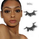 SY SHUYING 20mm Mink Lashes 3D Real Mink Eyelashes Wispy Cross False Eyelashes 6D Fluffy Dramatic Long Thick Soft Reusable Fake Eye Lashes (3 Pairs, Doll) SY SHUYING