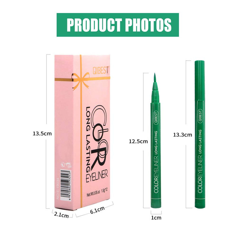 12 Colors Matte Liquid Eye liner Set for Eye Makeup, Waterproof Superstay Long Lasting Matte Eye Liners Pencil by Rechoo (12 Rainbow Colors) Rechoo