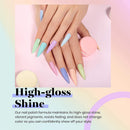 Beetles 20Pcs Gel Nail Polish Kit, with Glossy & Matte Top Coat and Base Coat - Pastel Paradise Girly Colors Collection, Popular Bright Nail Art Solid Sparkle Glitters Colors beetles Gel Polish Store