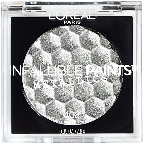 L'Oreal Paris Cosmetics Infallible Paints Metallics Eyeshadow, Aluminum Foil, 0.09 Ounce L'Oreal Paris