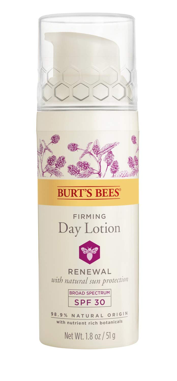 Face Lotion, Burt's Bees Retinol Alternative Facial Moisturizer, Anti-Aging Sunscreen with SPF 30, Firming Day Skin Care, 1.8 Ounce (Packaging May Vary) Burt's Bees