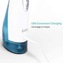 Initio Water Flosser 3 Modes, 300ML Cordless Dental Oral Irrigator, 3 Modes and 6 Jet Tips, IPX7 Waterproof with Travel Bag, Rechargeable Waterproof Teeth Cleaner for Home and Travel Initio