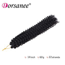Dorsanee Passion Twist Hair Water Wave Crochet Braids for Passion Twist Crochet Hair Passion Twist Braiding Hair Hair Extensions (6Packs, 14Inch, 1