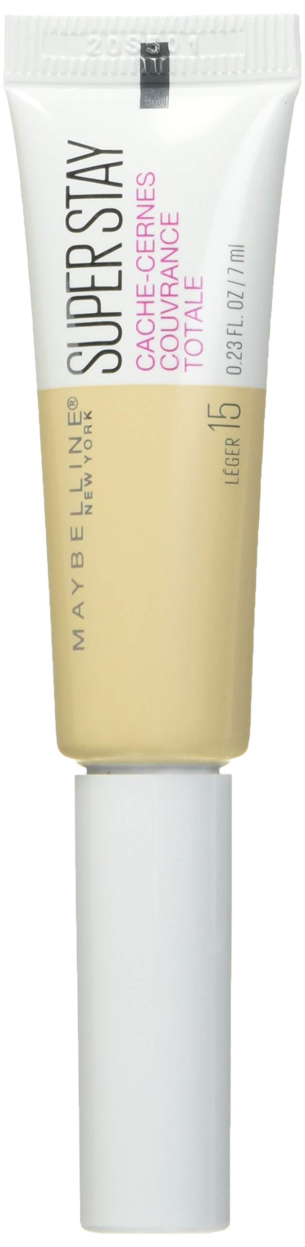 Maybelline Super Stay Super Stay Full Coverage, Brightening, Long Lasting, Under-eye Concealer Liquid Makeup Forup to 24H Wear, With Paddle Applicator, Light, 0.23 fl. oz. Maybelline New York