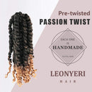2 Packs Passion Twist Crochet Hair 10 inch Short Bohemian Braids Synthetic Hair Extensionsns (10Inch2Pcs, T27) LEONYERI Store