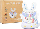 autobrush Kids Electric Toothbrush – Only ADA Accepted U-Shaped Toothbrush, Clinically Proven Up to 5.1X Better Cleaning, 30 Seconds, Full-Mouth 360 Coverage, LED Lights, Music, Ages 6-8, Hippo Infinity Warehouse