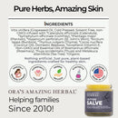 Ora's Amazing Herbal Tattoo Salve, Apothecary-Grade Tattoo Aftercare Balm, Natural Tattoo Ointment for Healed Tattoos, Itch Relief Cream, Skin Soothing, Calming, Deep Moisture & Ink Color Protection Infinity Warehouse