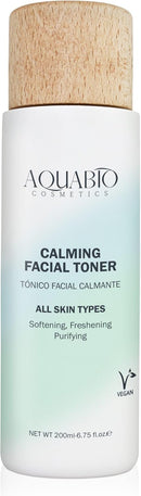 AquaBio Organic Hydrating Toner with Rose Water & Aloe Vera, Moisturizing Toner for Dry Skin, Vegan & Alcohol-Free, Calming & Nourishing, Gentle & Balancing, Purifying & Brightening Formula 6.75 Oz Infinity Warehouse